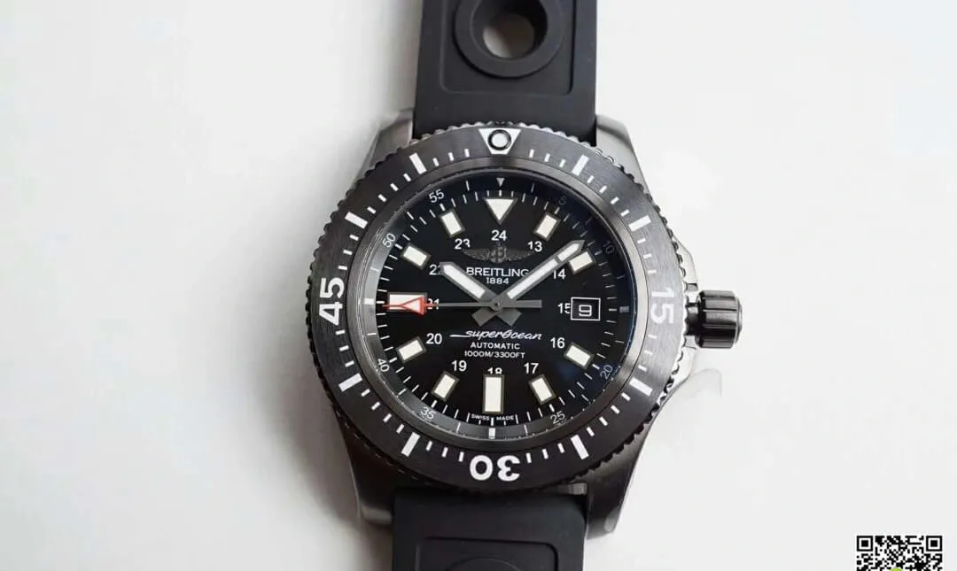 Breitling Superocean M1739313 BE92 227S M20SS.1 GF Factory 1:1 Best Edition Replica Watch Black Strap